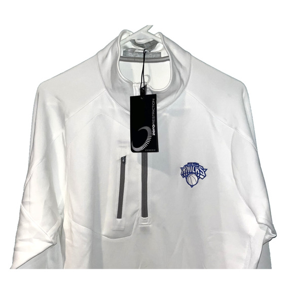 New York Knicks Zero Restriction Z500 1/4 Zip Pullover L330 Sz L Coinbase Crypto